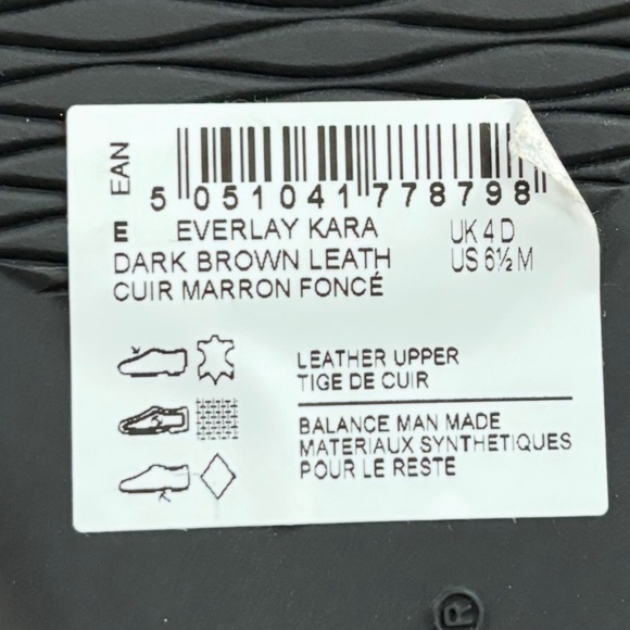 NWOT CLARKS Everlay Kara Dark Brown Leather Shoes, Women’s Size 6.5 - Picture 8 of 8